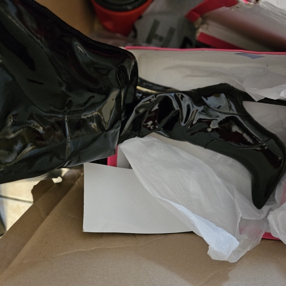 NEW Thigh High PATIN BOOTS - Picture 2 of 14